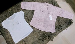Pack 2 Quantity 👩 Top &amp; Khadi shirt
