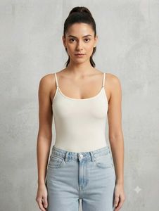 Cream Spaghetti Strap Camisole Top