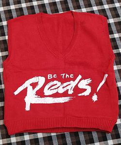Red Graphic Crop Top