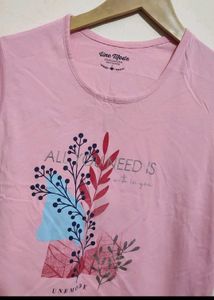 Pink T-shirt For Baby Girl 7-8 Year