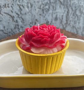 Jar Candle With Rose