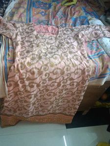 Embroidered Pink Kurta
