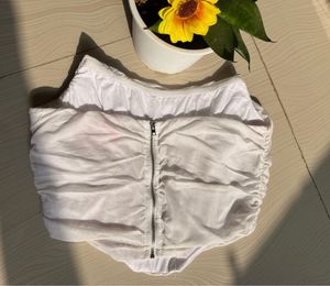 White Sheer Corset Tube Top