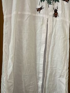 White Cotton Sleeveless Front Side Slit Kurti