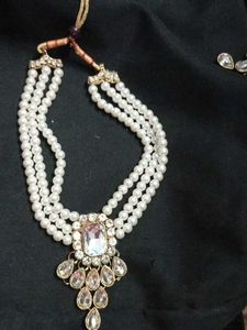 Pearl &amp; Crystal Necklace