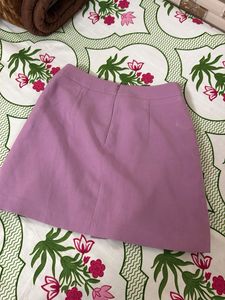 Lilac A-Line Mini Skirt