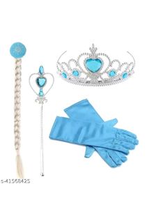 Girls Blue Princess Dress with Cape
