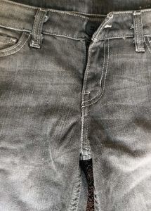 Grey Denim Shorts