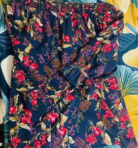 Floral Print Off-Shoulder Top