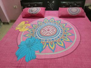 Pink Mandala Print Bedsheet Set