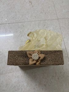 Decorative Gift Box with Sheer Drape