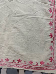Pista colored Embroidered Kurta