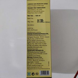 Ozone Glow Radiance Luminous Skin Protectiv Lotion