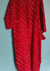Red Ethnic Kurti elegant for women straight