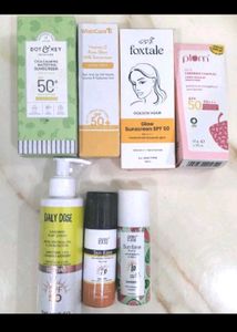 Sunscreens different brands 1pc
