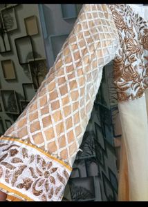 Elegant Embroidered Kurta with dupata and pajami