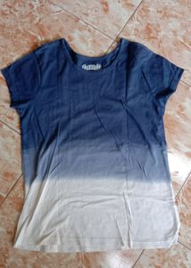 Ombre Blue & White T-Shirt