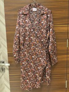 Chic Floral Print Wrap Dress