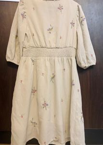 Chic White Embroidered Beach Dress