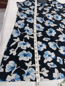 Floral Print Nightgown with Lace Trim