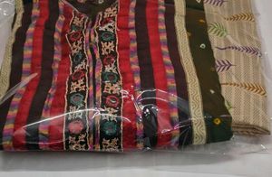 Embellished Green Bandhani Kurte dupatta