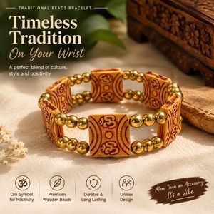 Om Unique Ethnic Beaded Bracelet