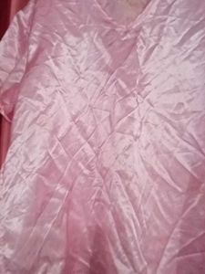Satin Pink Nighty Top