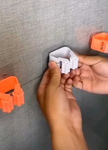 Wall Mounted Mop &amp; Broom Holder Clip (Pack of 2)