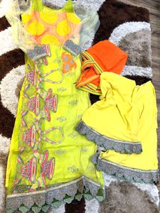 party wear kurta Plazo set
