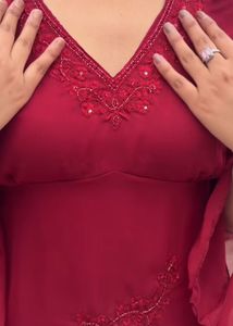 Elegant Red Kurta Set