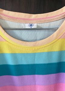 Women Multicolour T Shirt Dress Oversized