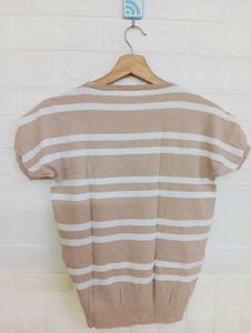 Striped Knit Top - Stylish &amp; Chic