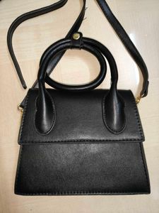 Black Mini Top Handle Bag