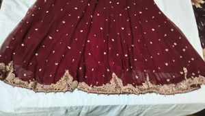 Maroon Silk Blend Blouse