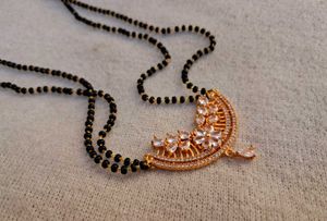 Ad Diamond 💎 Rose Gold Polish Mangalsutra