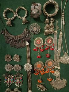 Oxidized Silver Jewelry Set