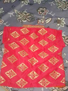 Vibrant Orange Embroidered Lehenga Set