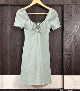 H&amp;M Green Mini Dress