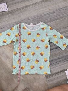 Cute Bear Print Top