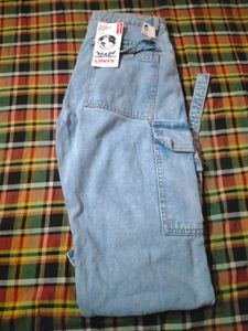 Light Wash Cargo Jeans