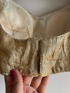 Brand new festive Gold Sequin Blouse