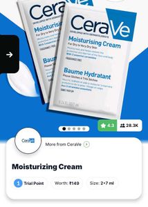CeraVe  Cream Sample Pack of 2 try before buy