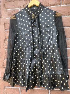 Black Polka Dot top