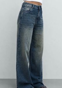 Retro Wide Leg Denim Jeans