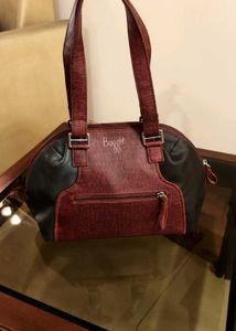 Bagit Red Black Stylish Functional Handbag