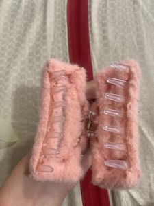 Fur Pink Hair Clip