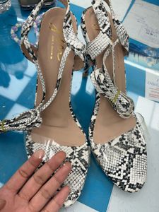 Snakeskin Stiletto Heels