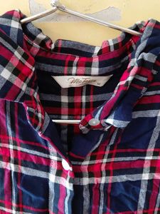 Branded Checked frock cum kurti