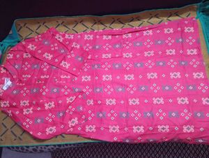 Red Printed Kurta - Casual &amp; Comfortable