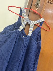Women Cotton Full Length Dress(beach Dress)